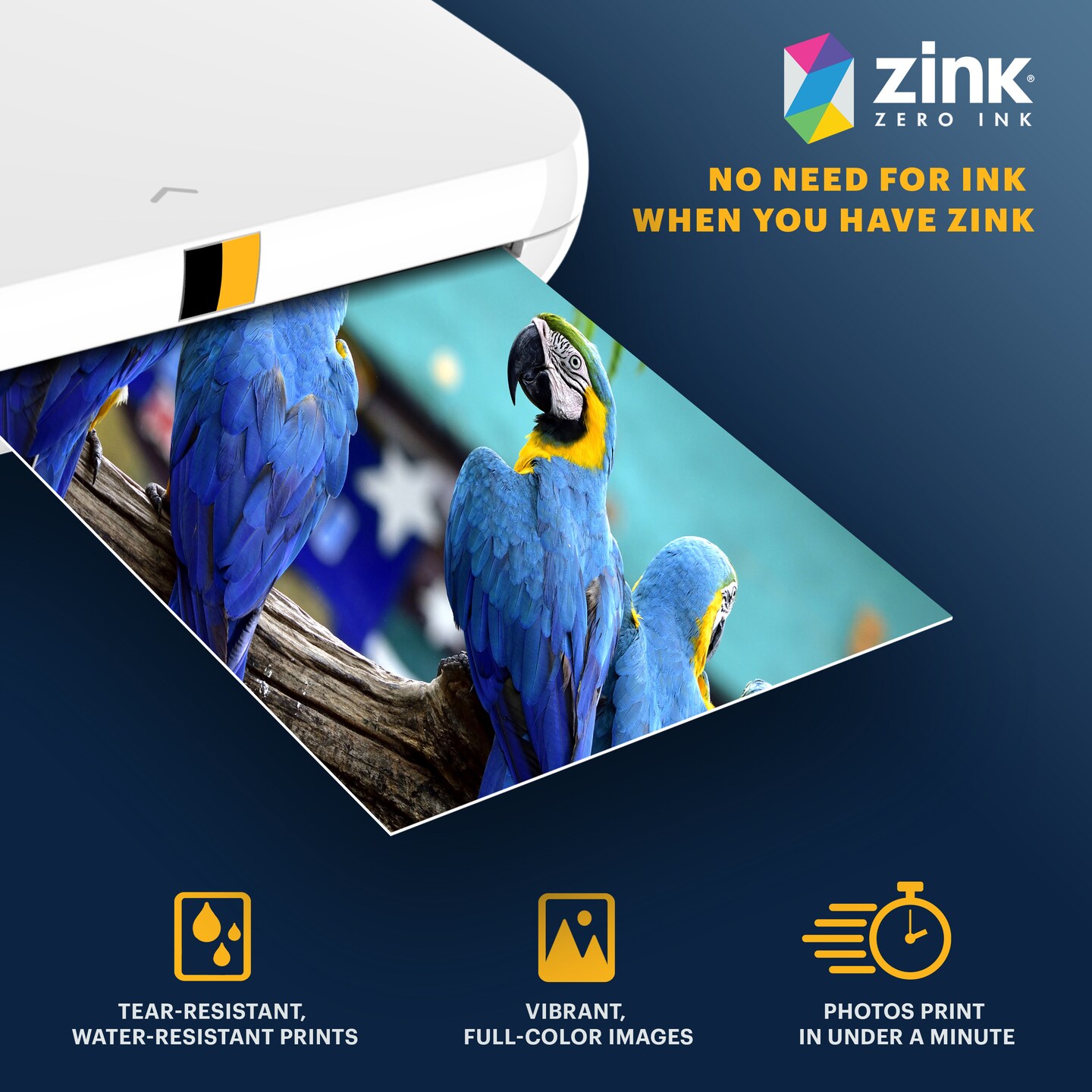 kodak Zink Photo Paper 2x3", Zink Paper Compatible with Kodak Smile, Kodak Step and Printomatic