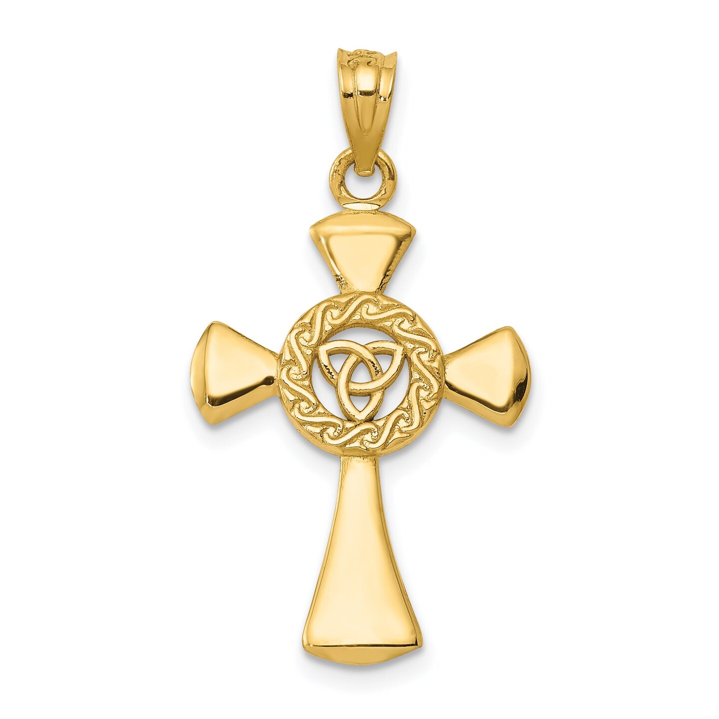Small Gold Celtic Cross and Chain | Celtic Rings Ltd