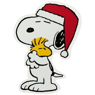 T-Shirt Donna Peanuts Snoopy E Woodstock – 'Brighten Your Christmas'