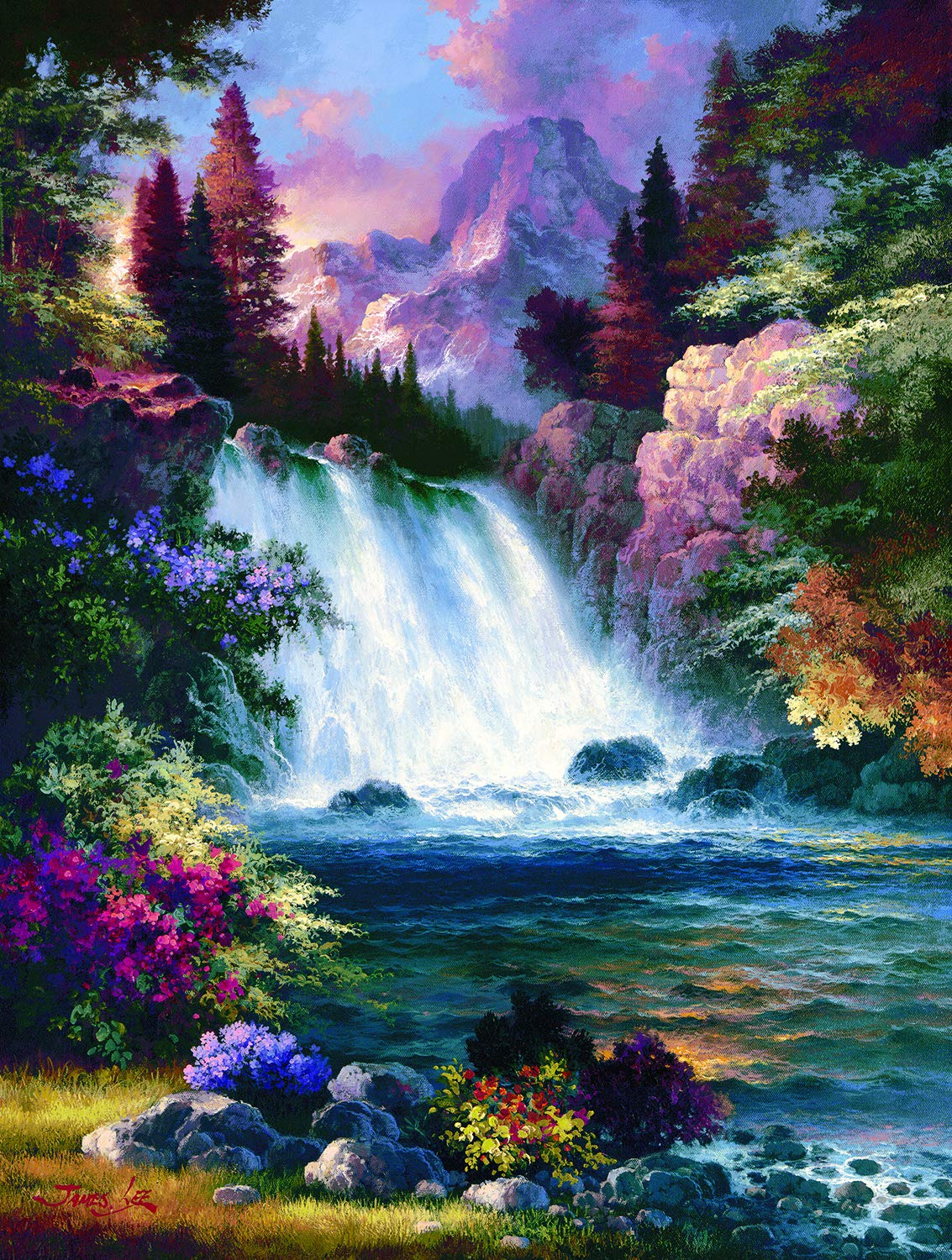 Sunsout Sunrise Falls Spring 300 pc   Jigsaw Puzzle 18071