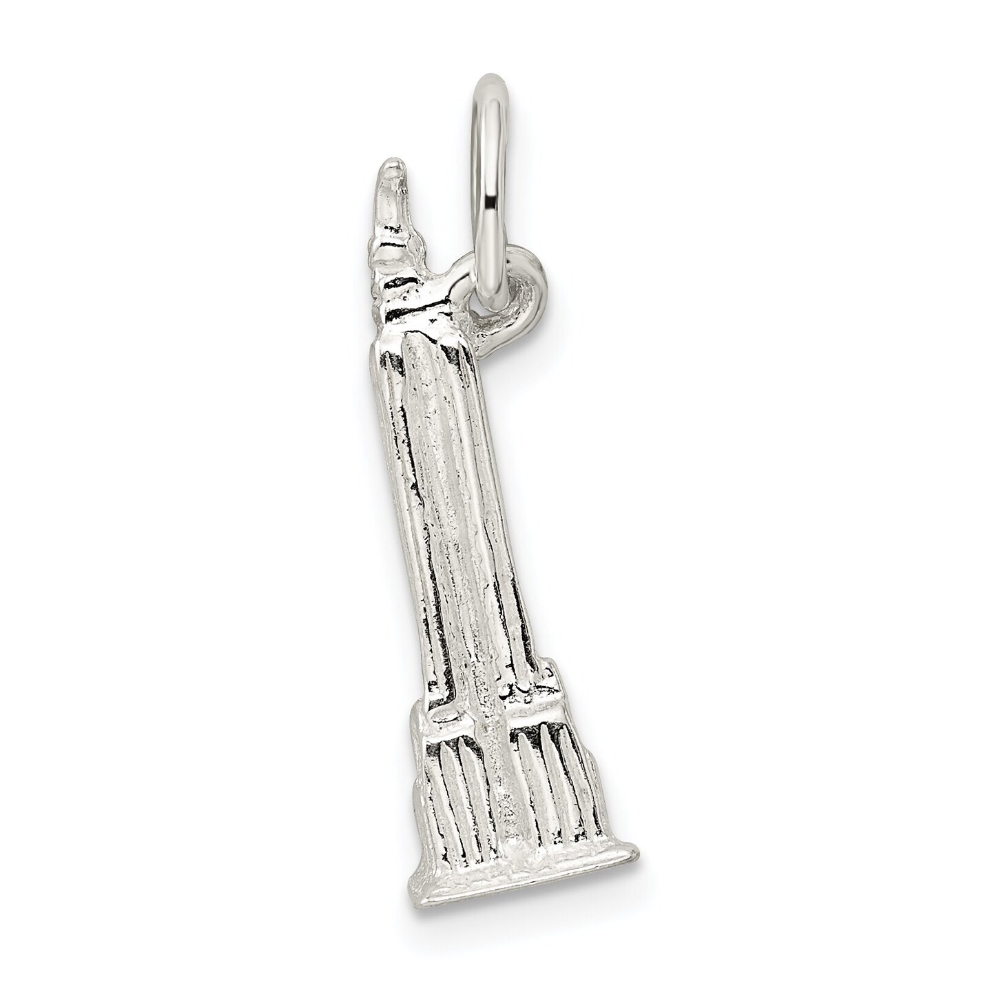 Sterling Silver Sears Tower Building Charm Chicago Jewerly 25mm x 7mm