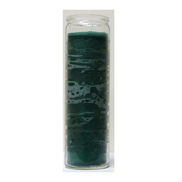 Prayer Glass Candle Solid Green