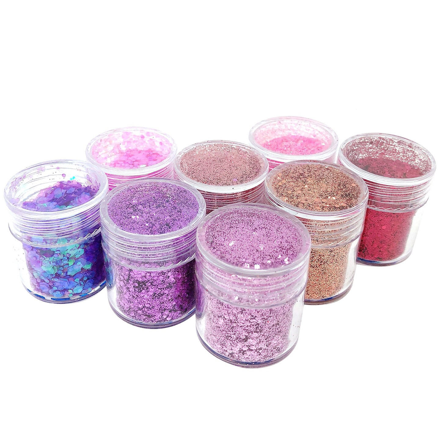 Wrapables Chunky Glitter for Hair Face Makeup Nail Art Decoration (8 Colors)