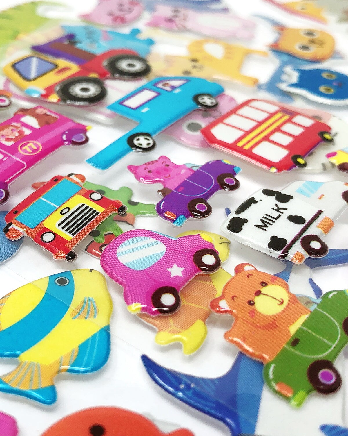 Wrapables 3D Puffy Stickers Bubble Stickers for Crafts & Scrapbooking