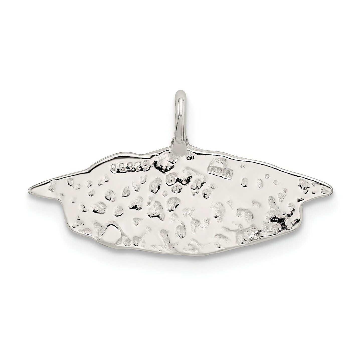 Sterling Silver Graduation Cap Charm Pendant Jewelry 14mm x 23mm