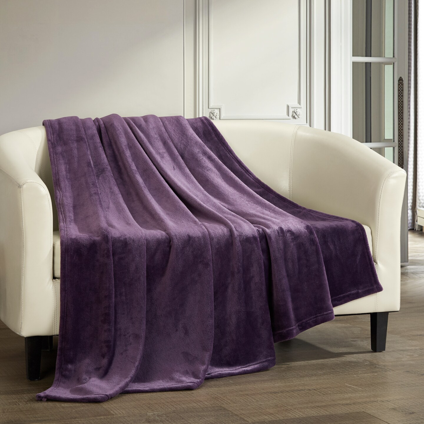 Cotton velvet throw discount blanket