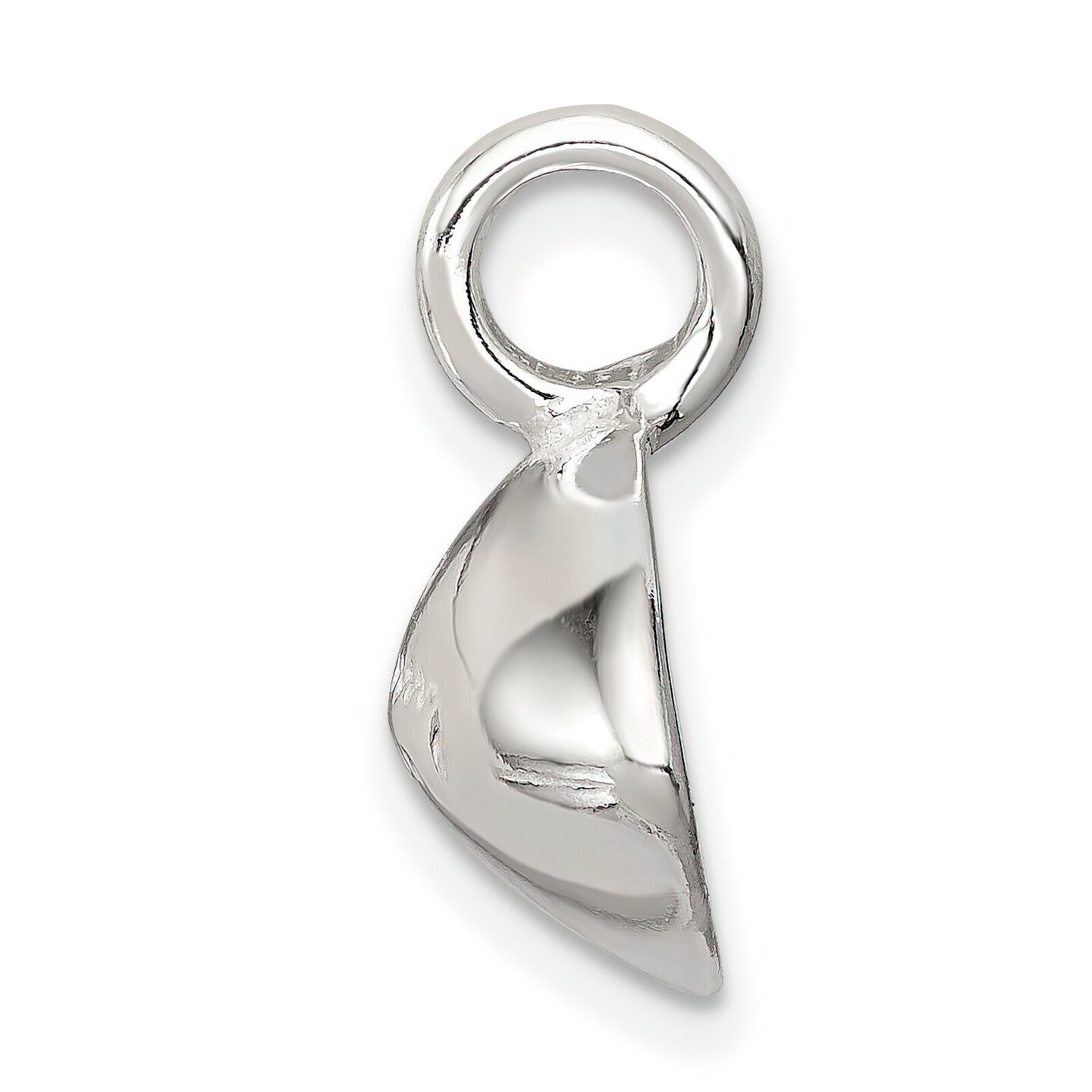 Sterling Silver Football Pendant Charm Sports Jewelry 17mm x 20mm
