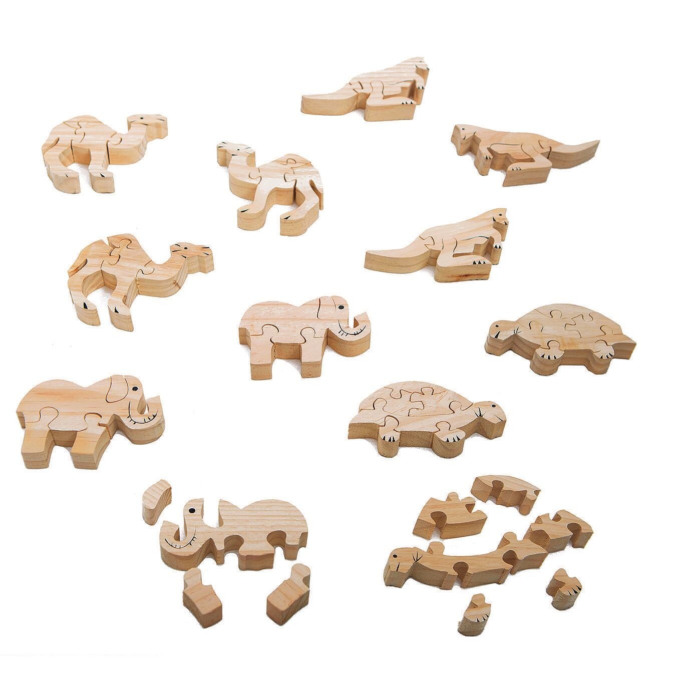 Unfinished wood animal deals figures