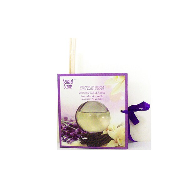 Sensual Scents   Oil Diffuser with Rattan Sticks- Lavender and Vanilla (45ml)