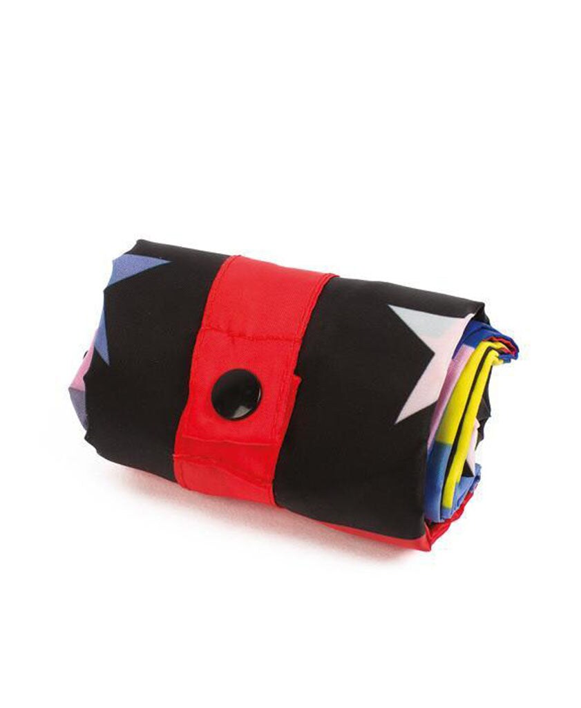 LOQI Travel Reusable Shopping Bag, One Size, Stars &#x26; Stripes