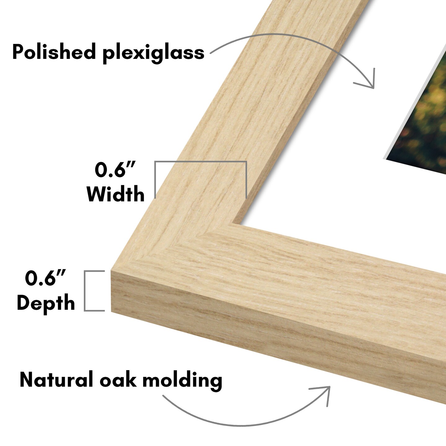 Americanflat 2 Pack of Picture Frames with Mat - Plexiglass Cover