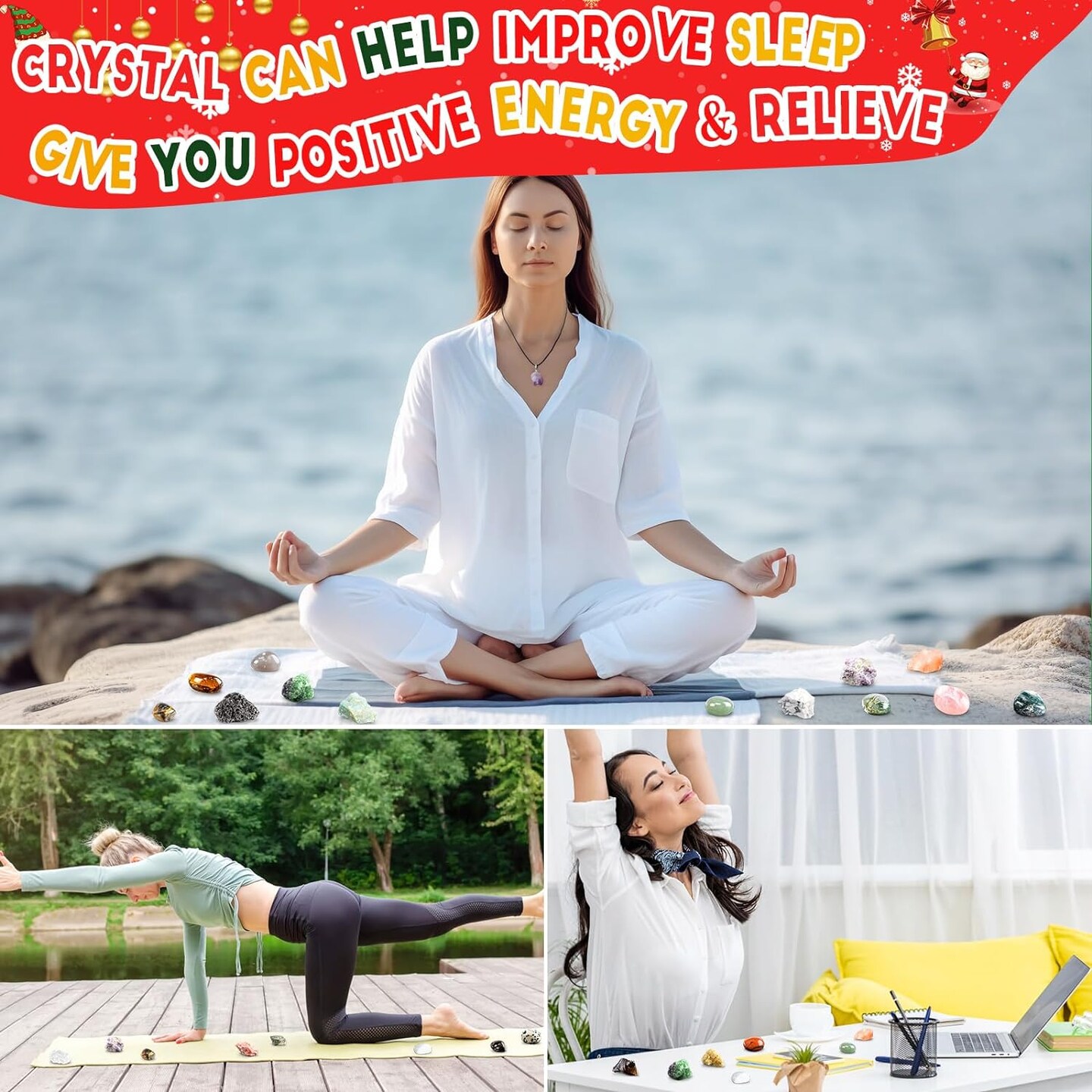 Christmas Advent Gemstones Countdown Calendar-24 Gemstones