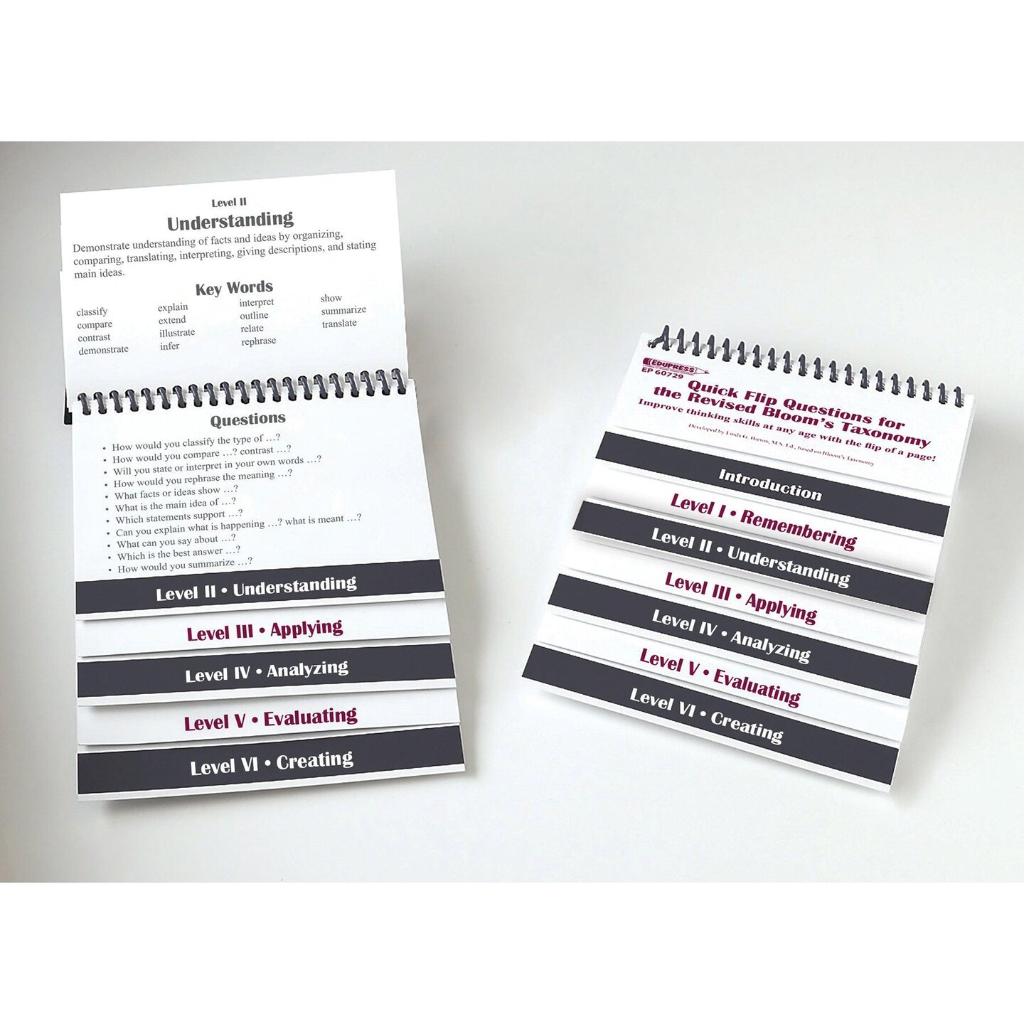 Quick Flip Questions for the Revised Bloom&#x27;s Taxonomy, Pack of 4