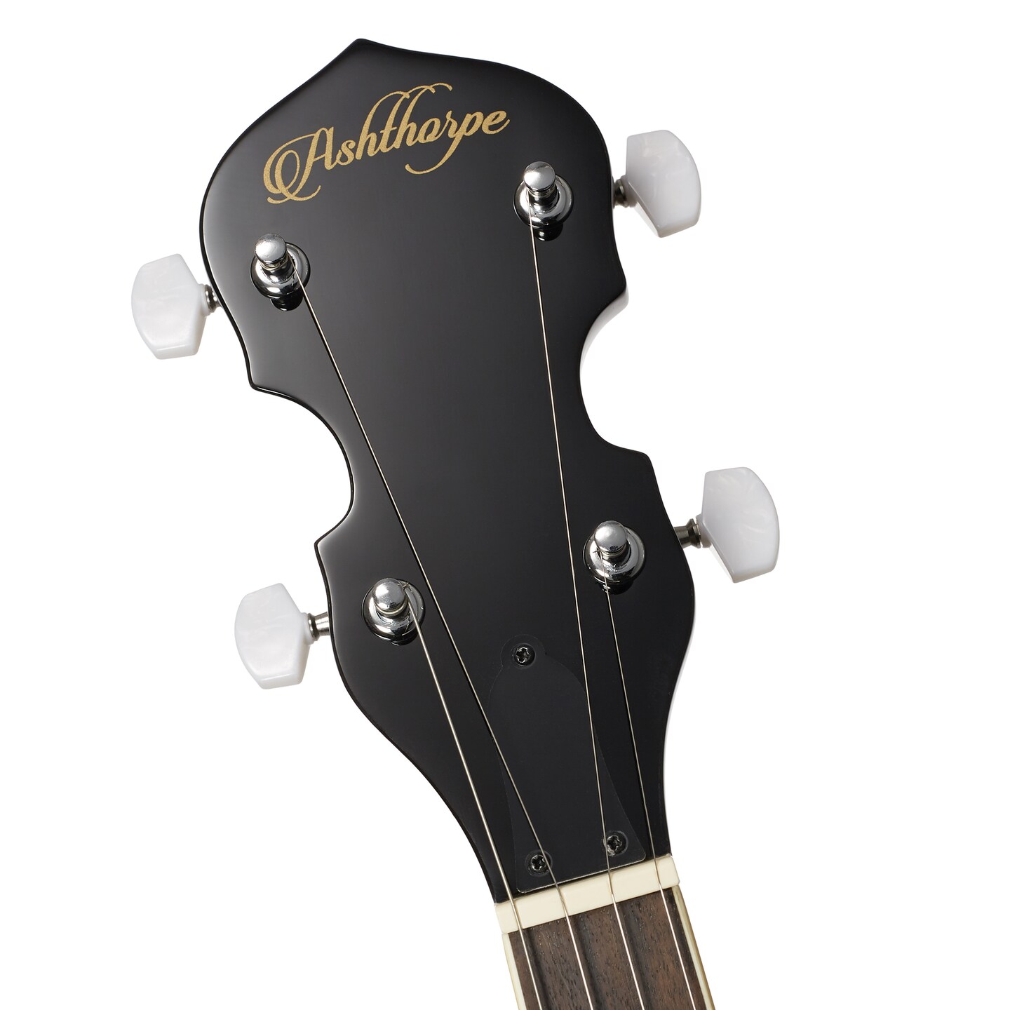 Ashthorpe 5-String Banjo - Full Size with 24 Brackets, Closed Back, Mahogany Resonator, and Geared 5th Tuner