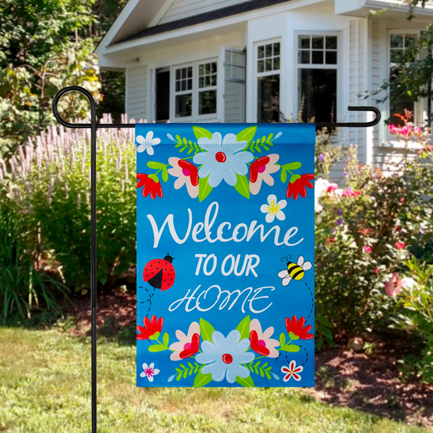 Northlight Welcome to Our House Garden Flag - Thumbnail 4