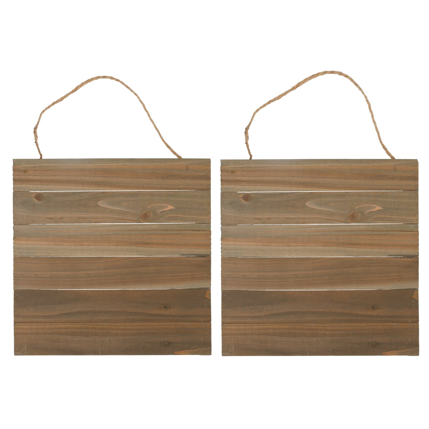 Hampton Art Wood Plank 12&#x22; x 12&#x22; Rustic 2pc, Wood Plaque, Wood Sign Blank, Wood Blanks, Wooden Plaques, Blank Wood Signs for Crafts, Wooden Sign Blank, Wood Planks for Crafts