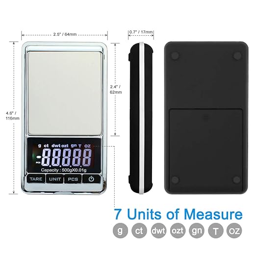 MVZAWINO&#xAE; Portable Electronic Weight Jewelry Scales