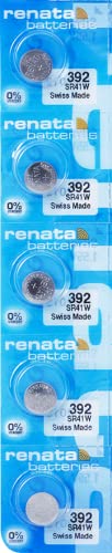 Renata Batteries 392 Silver Oxide 1.55V Battery (5 Pack)