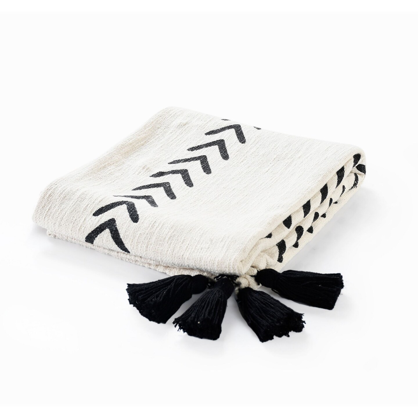 Black and discount white chevron blanket