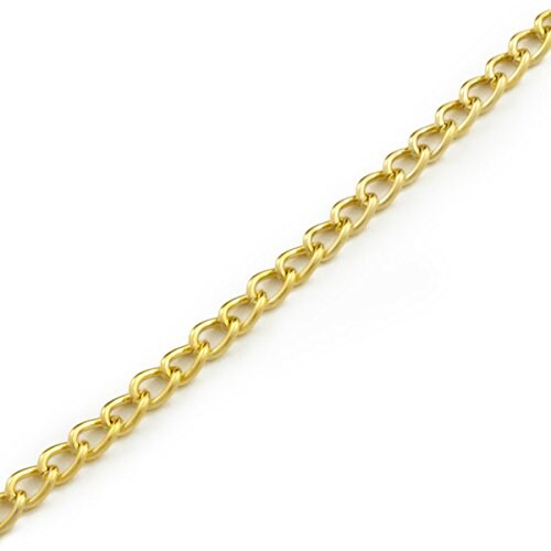 Curb Chain Charm Bracelet 7.5&#x22; Gold Plated