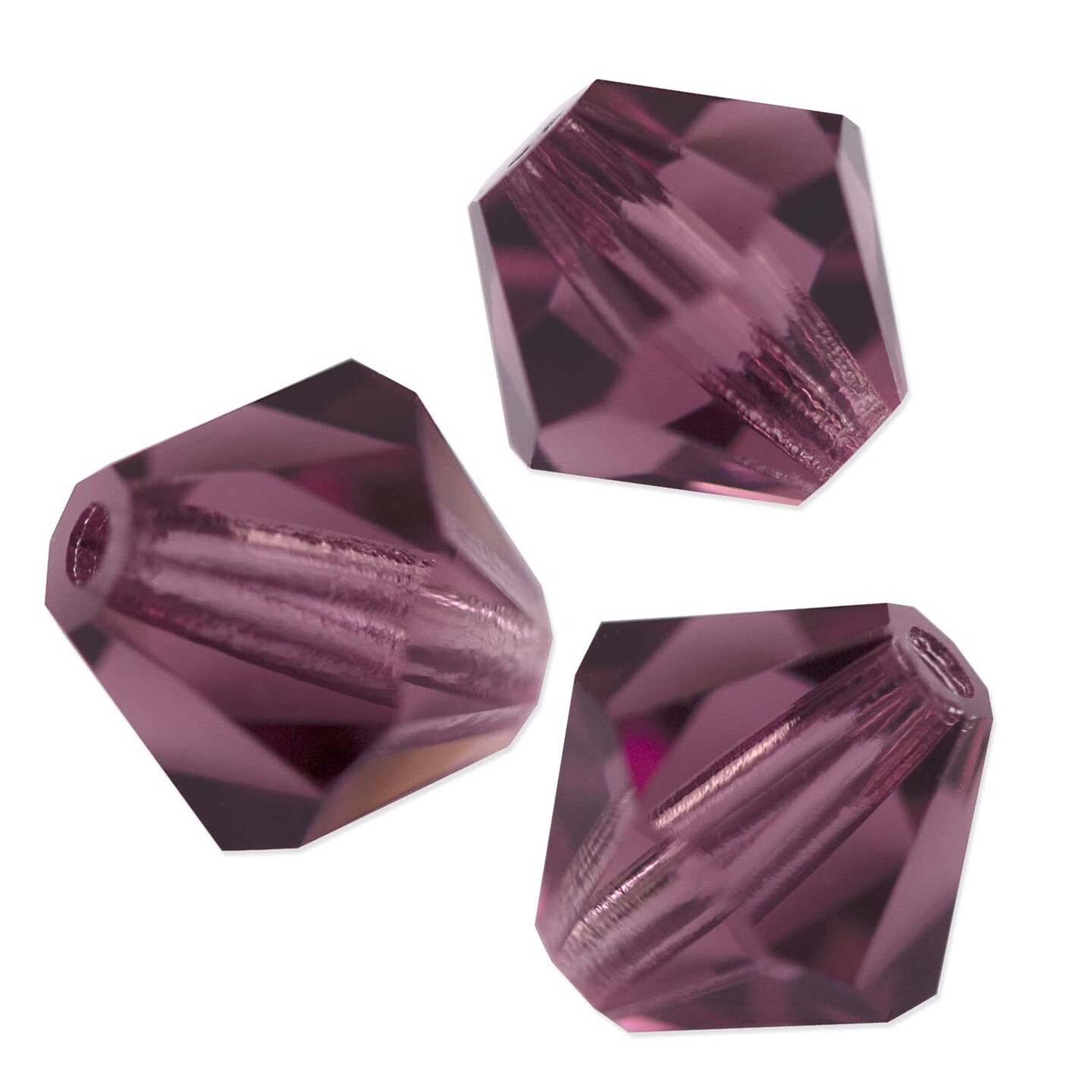 Preciosa Crystal Bicone Bead 3mm Amethyst (Package of 50)