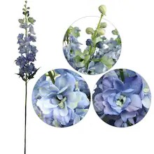 Premium 37-Inch Long Silk Delphinium for Stunning Floral Displays