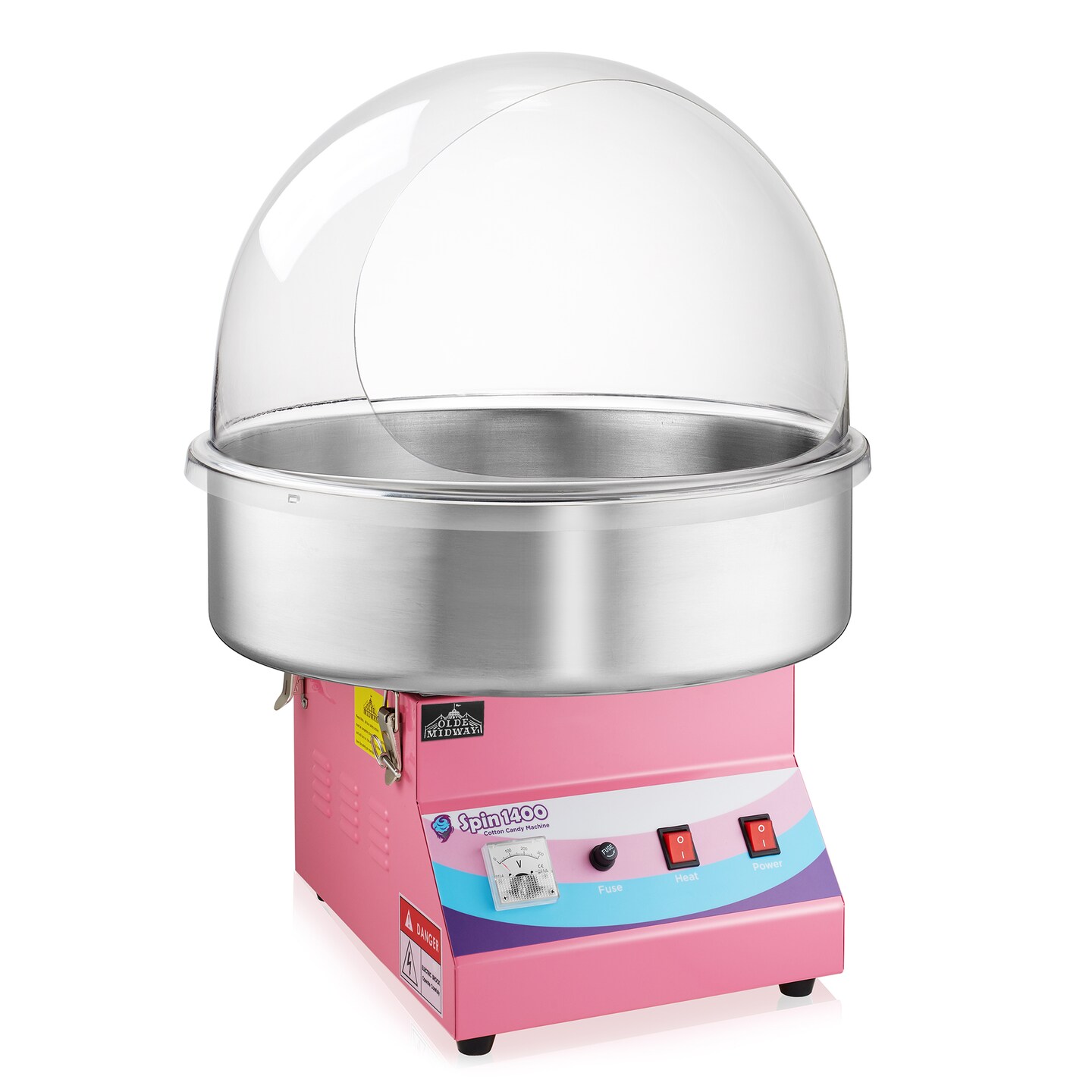 Olde Midway Cotton Candy Machine Bubble Shield, Dome Cover for Candy Floss Maker