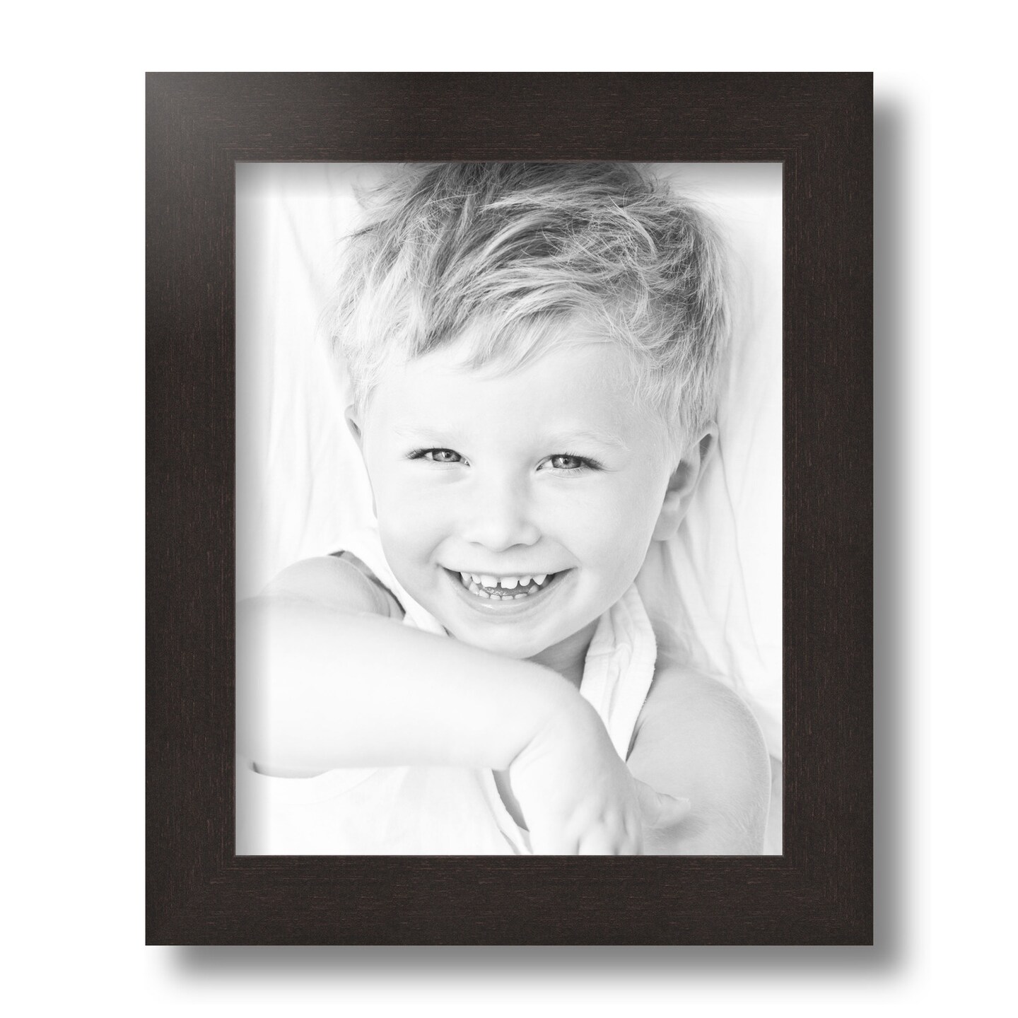ArtToFrames 8x10 Inch Picture Frame, This 1.25 Inch Custom MDF Poster Frame is Available in Multiple Colors, Great for Your Art or Photos - Comes with Regular Glass and  Foam Backing 3/16 inch (V-FRBW26-8x10)