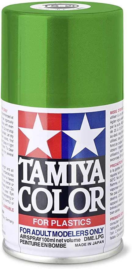 Tamiya   TS-20 Metalic Green, 100ml Spray Lacquer Paint For Plastics