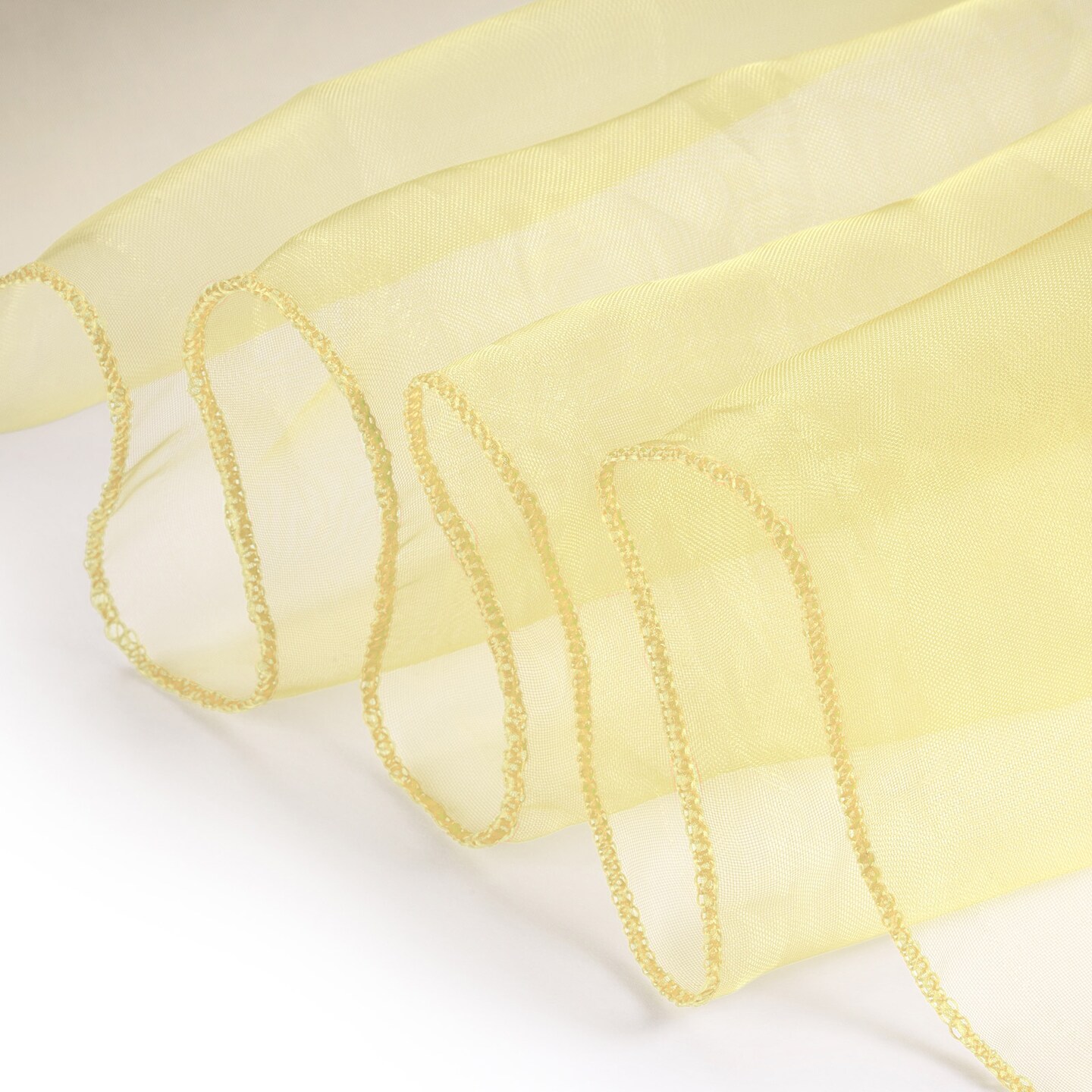Lann&#x27;s Linens - Organza Overlay Table Topper - 72&#x22; Square Tablecloth Cover for Wedding, Reception or Party