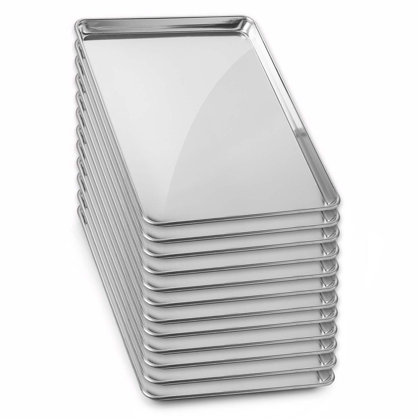 GRIDMANN Commercial Grade Aluminum Cookie Sheet Baking Tray - 12 Pans
