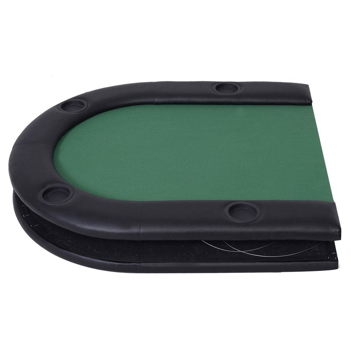 Costway Foldable 8 Player Poker Table Casino Texas Holdem Folding Poker Play Table