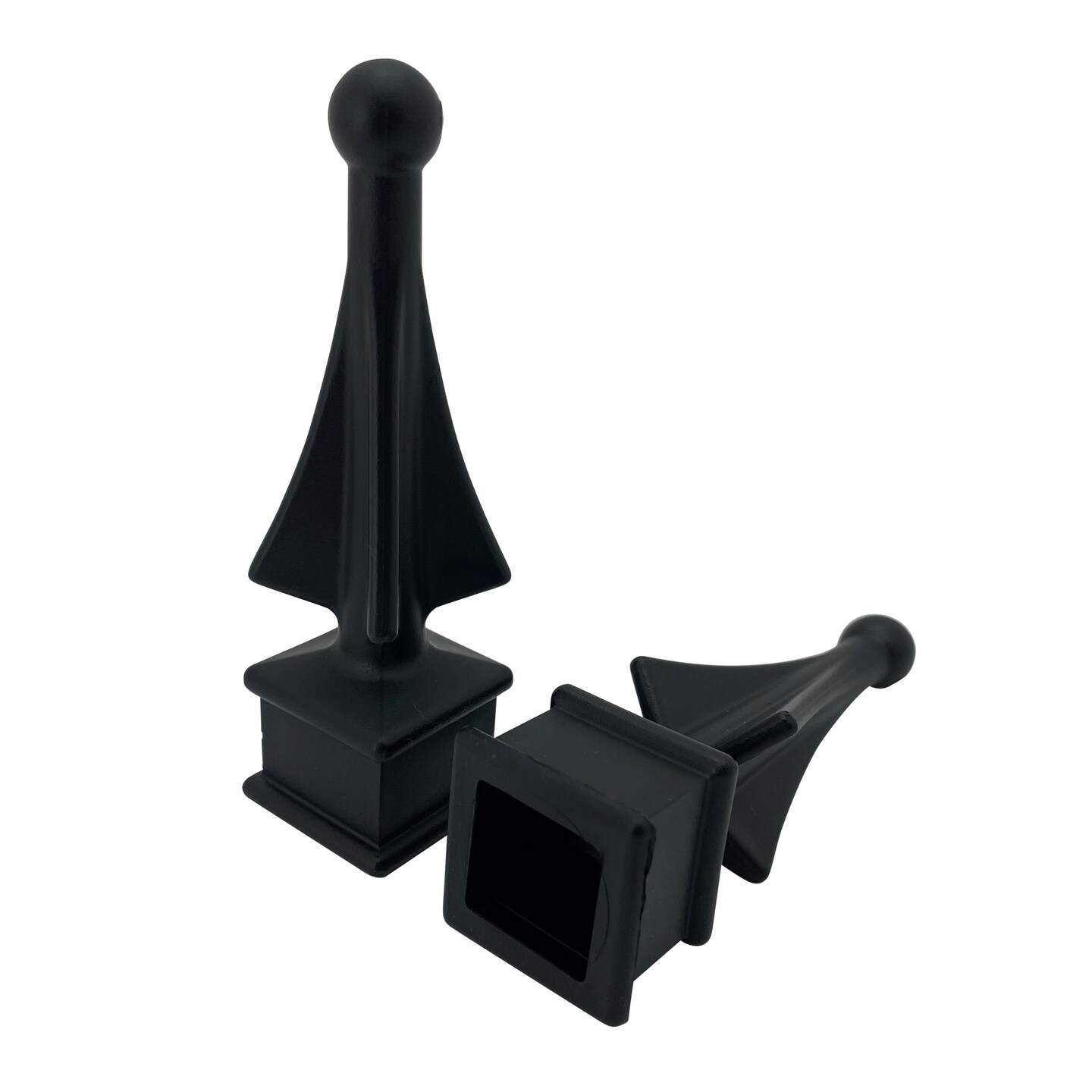 Fence Finials FourSided Spire Polypropylene Decorative Fence Toppers