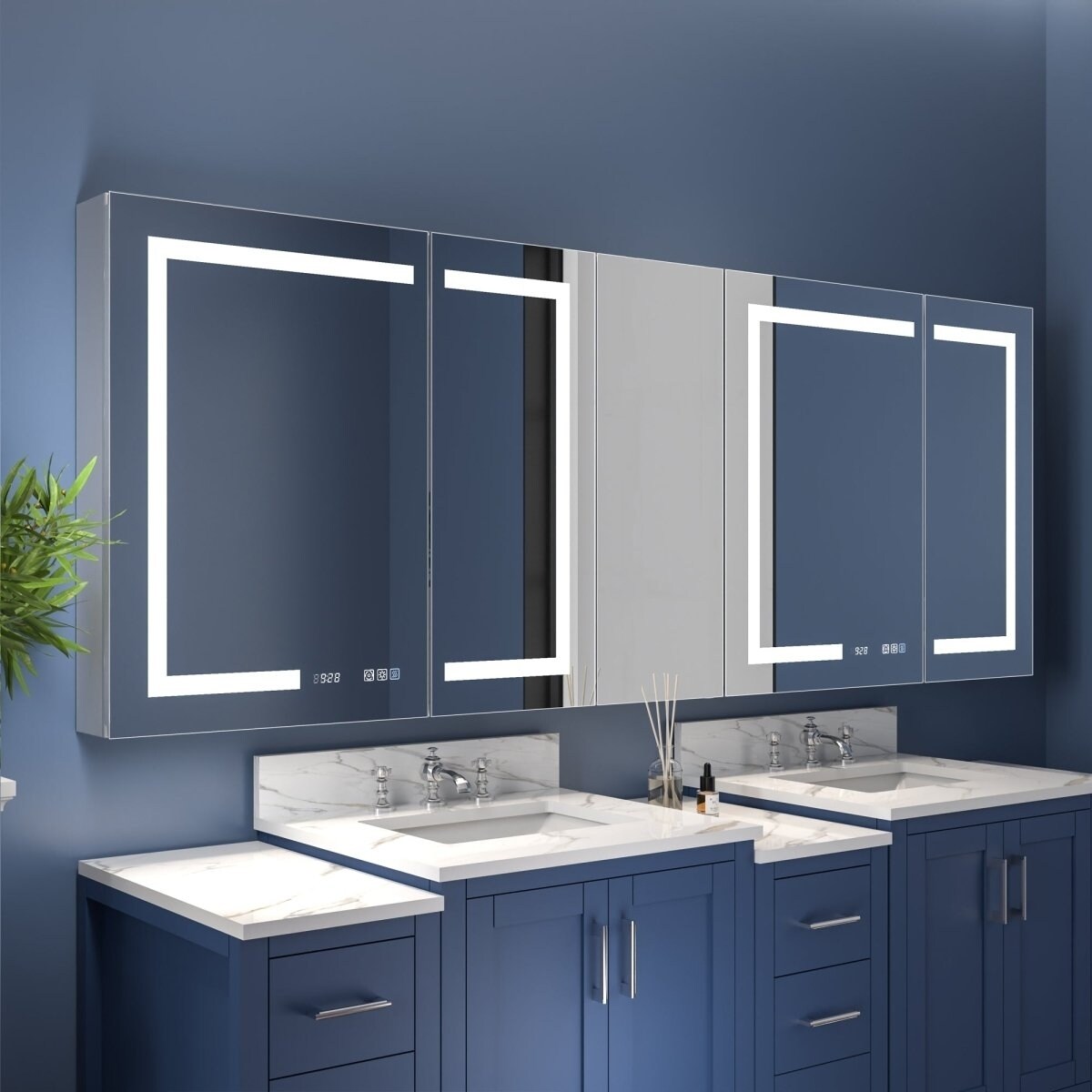 ExBrite Narrow LED Light Bathroom Medicine Cabinet Boost-M2
