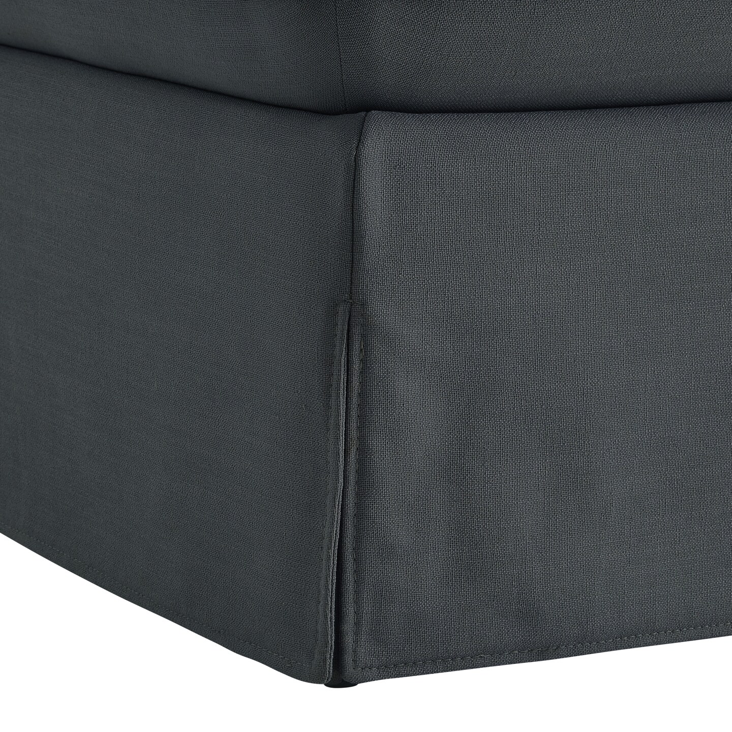 Maelynn Linen Rectangular Ottoman