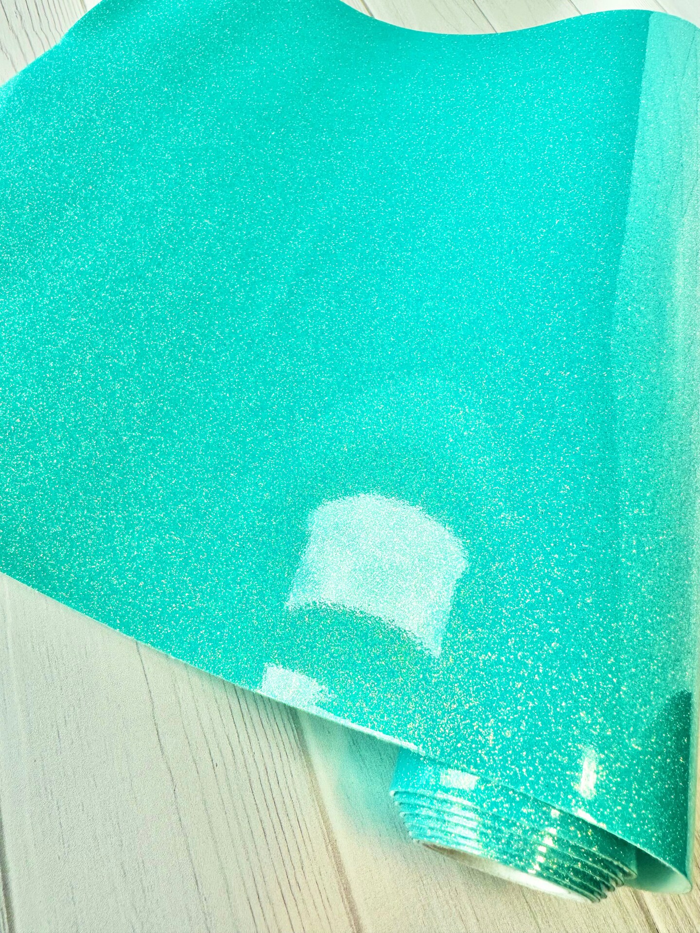 Aqua Premium Glitter Vinyl