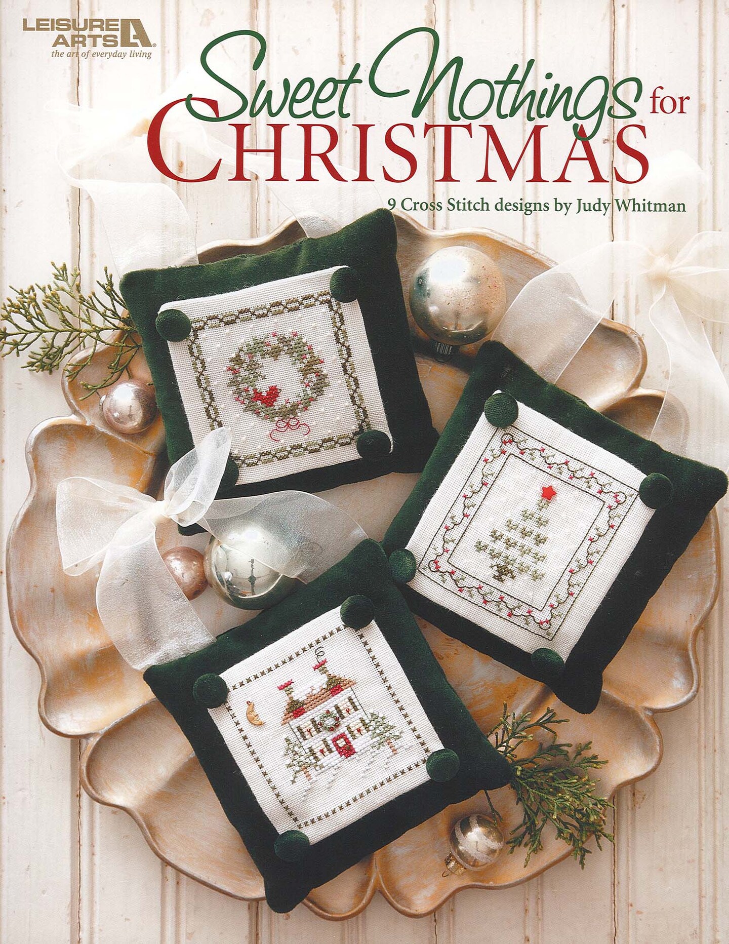 Leisure Arts Sweet Nothings For Christmas Cross Stitch Book