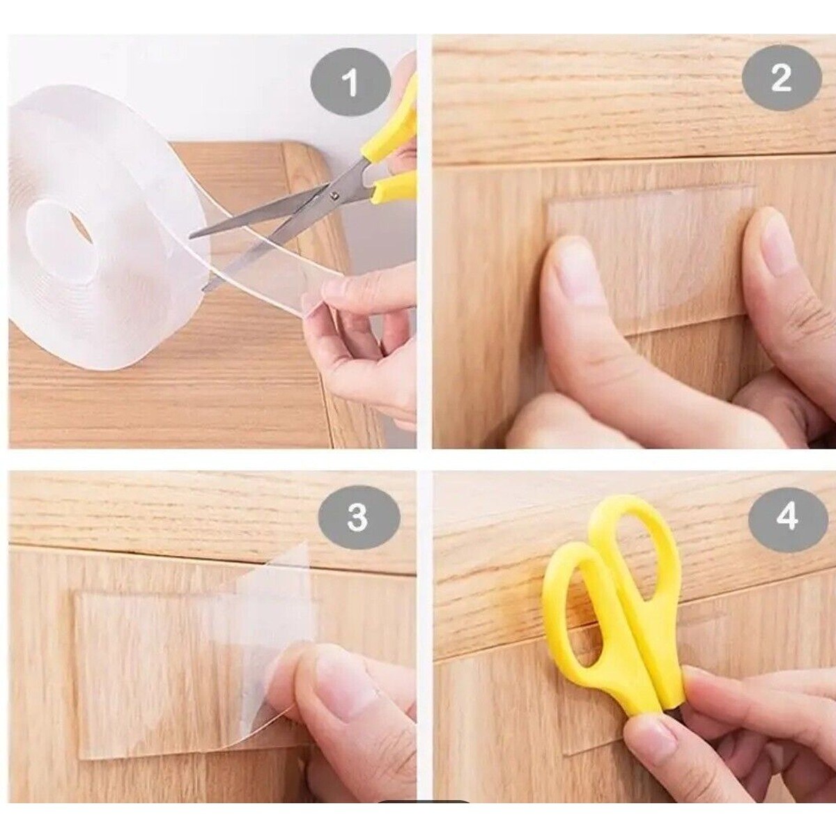 3 meter Sturdy Transparent Tape 3 packs
