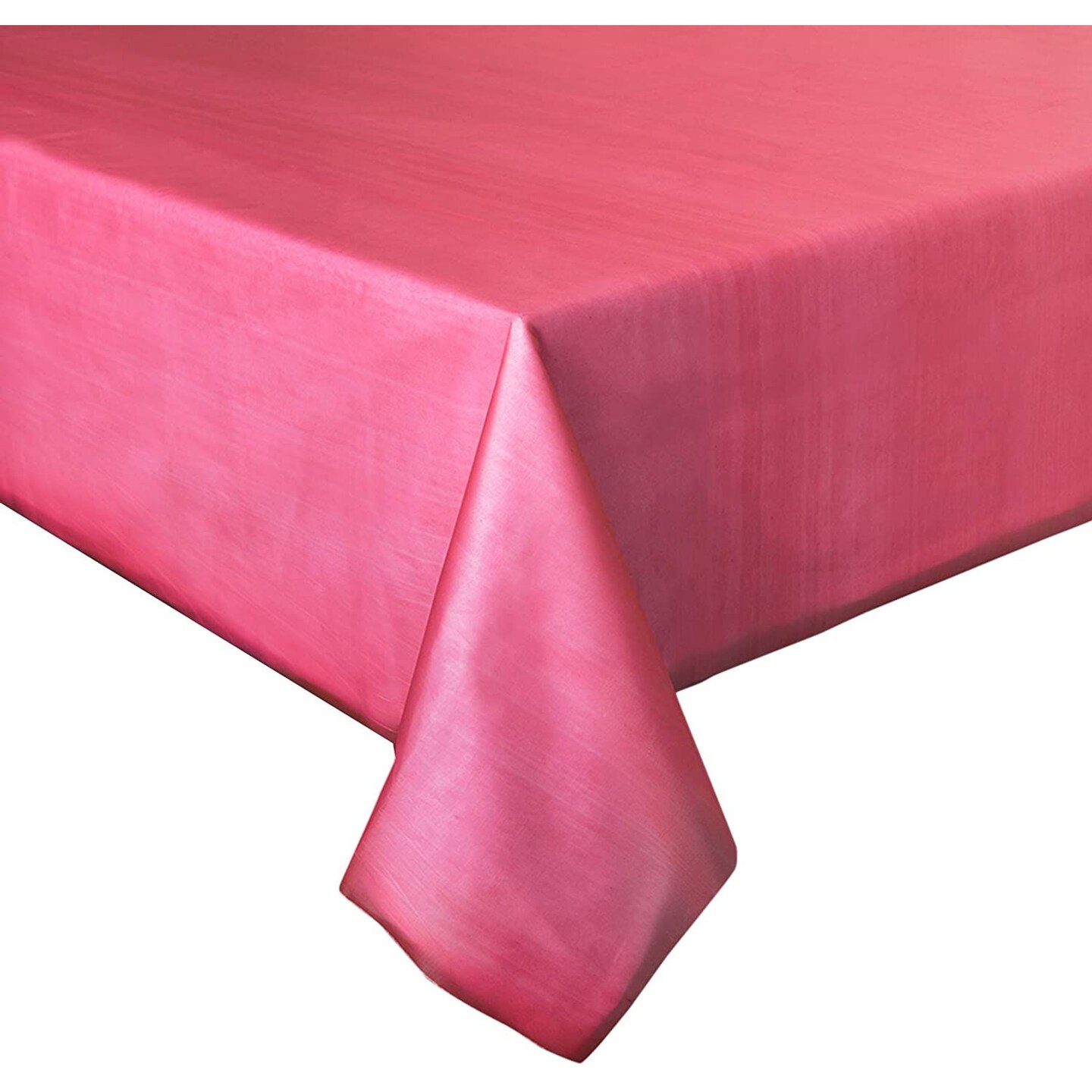 Burgundy Tablecloth, Plastic Dining Table Covers (54 x 108 Inches, 6