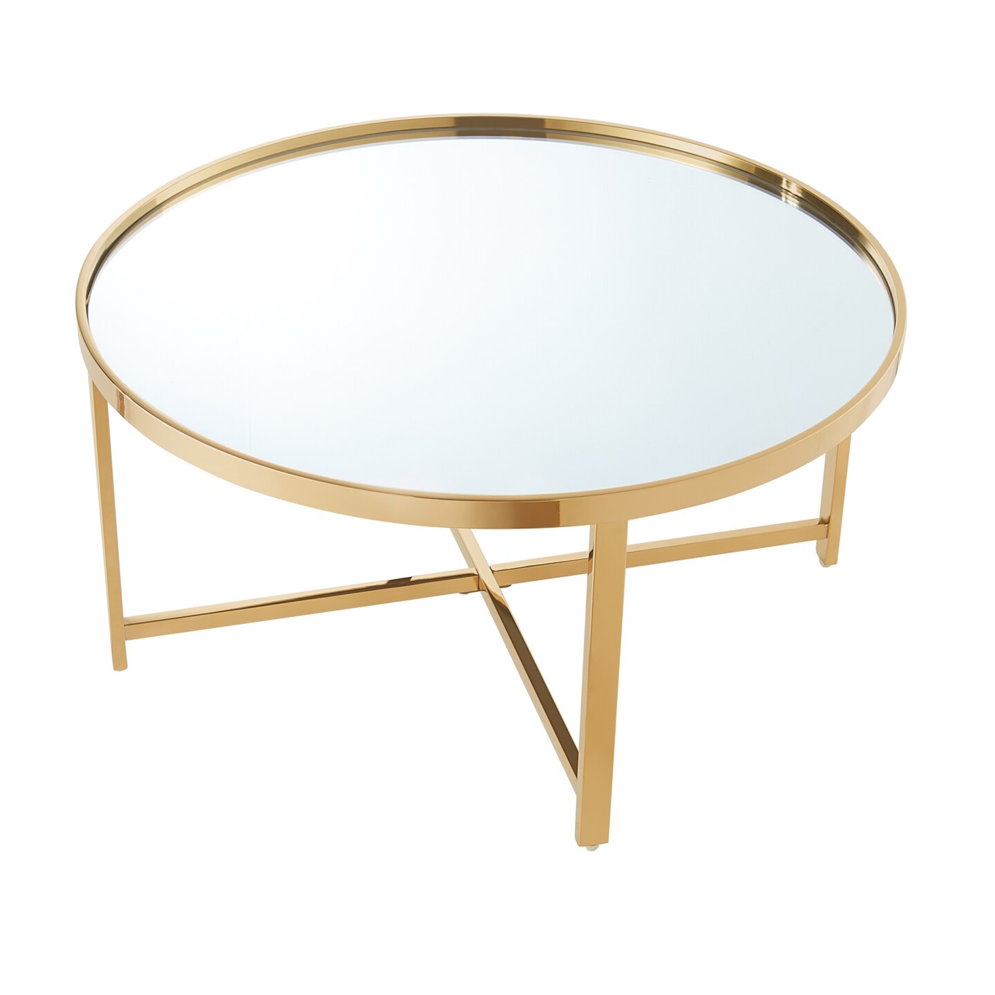 Kamia Coffee Table With Mirrored Top