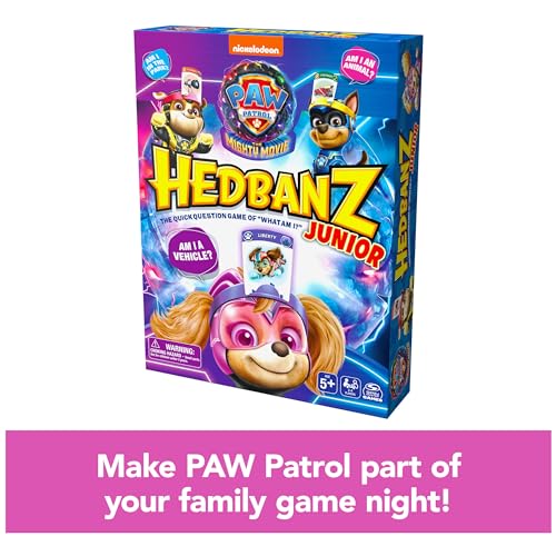 Junior PAW Patrol The Mighty Movie Game- Family Games | Games for Family Game Night| Kids Games | Card Games for Families & Kids Ages 5 and up