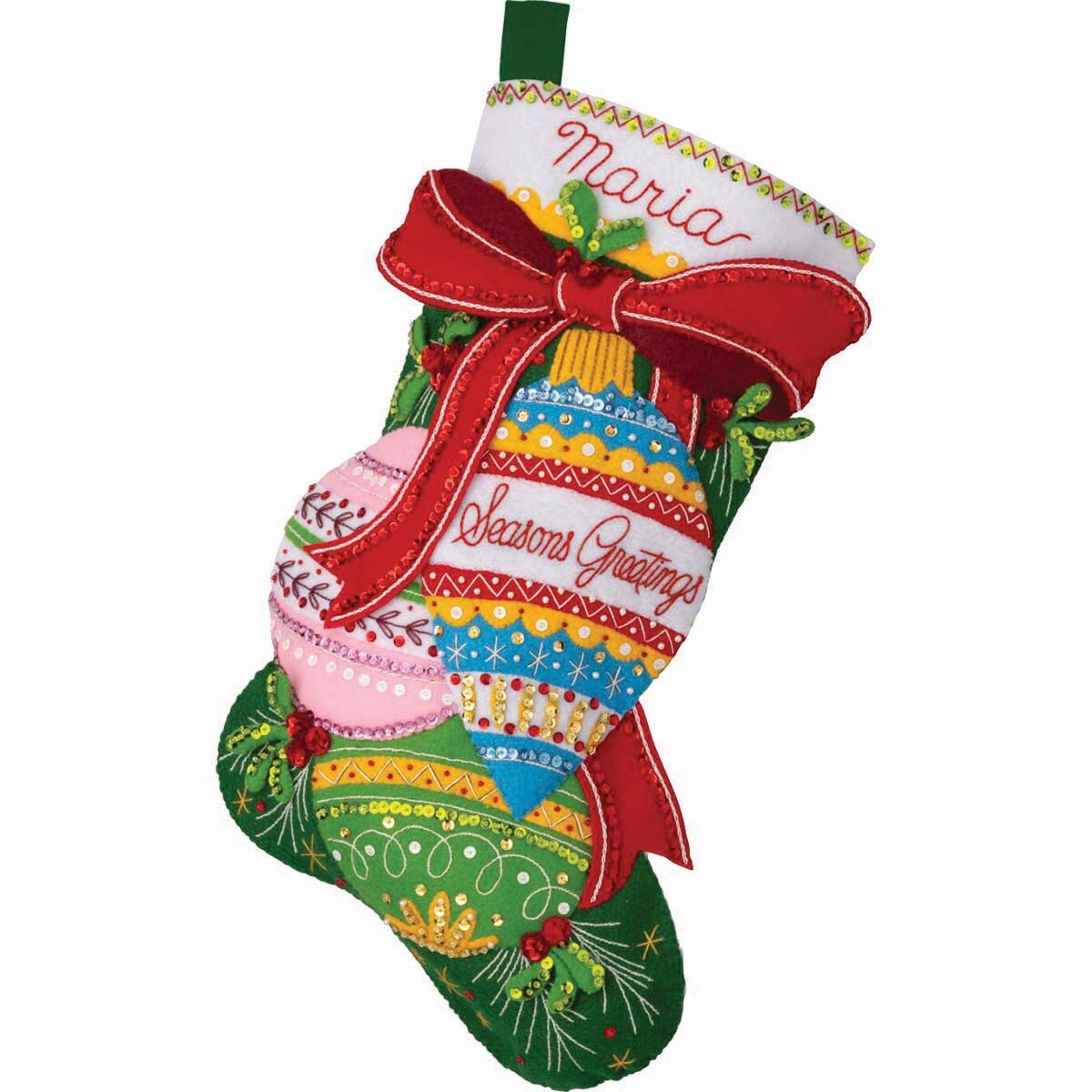 Bucilla  Season s Greetings Stocking Kit