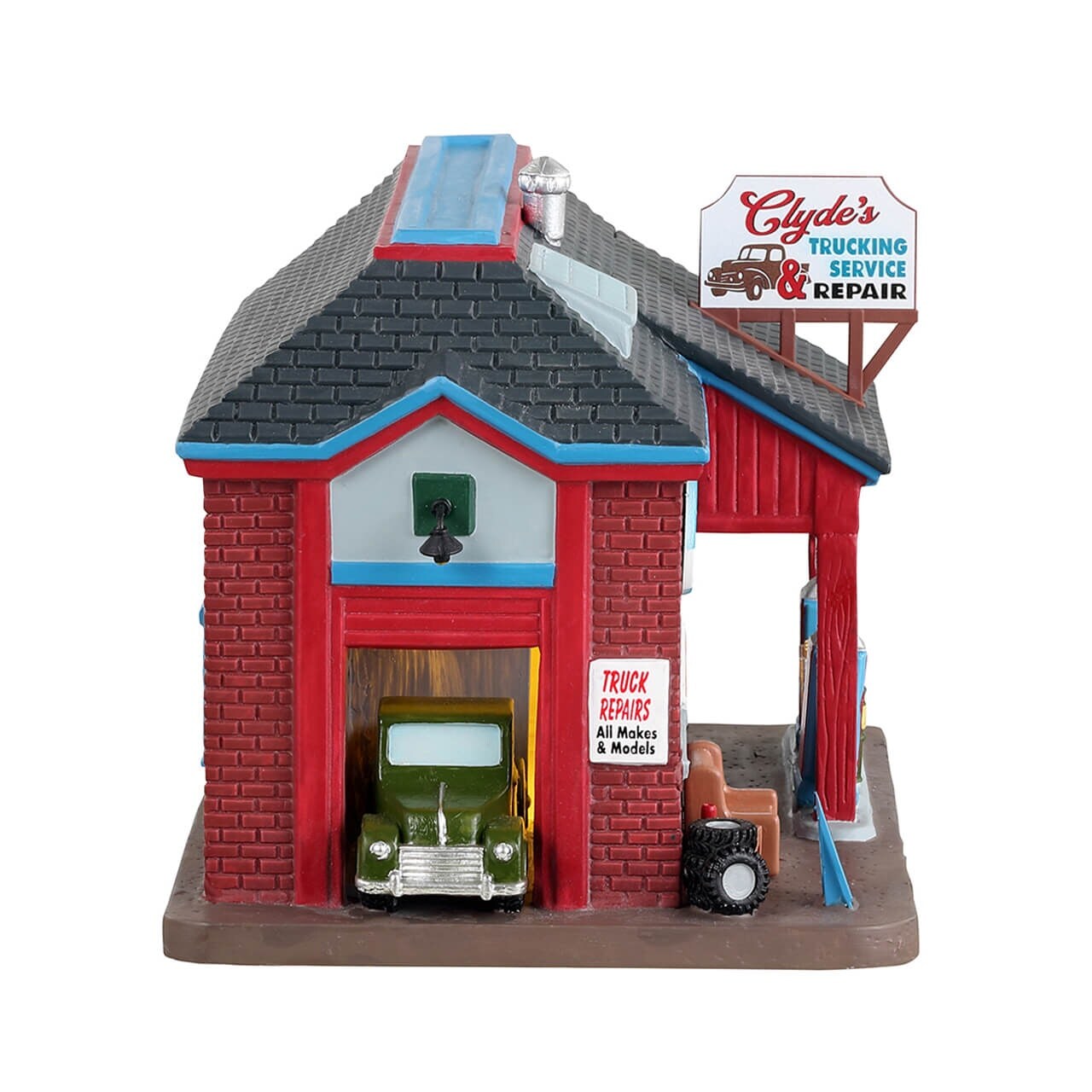 Lemax® Harvest Crossing Village™: Clyde's Trucking Service & Repair