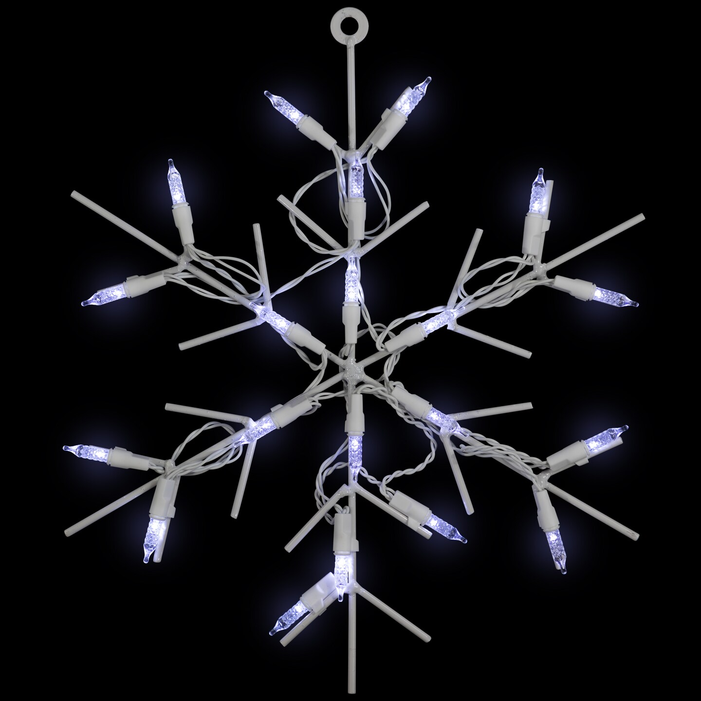 Northlight 13&#x22; White LED Lighted Snowflake Christmas Window Silhouette