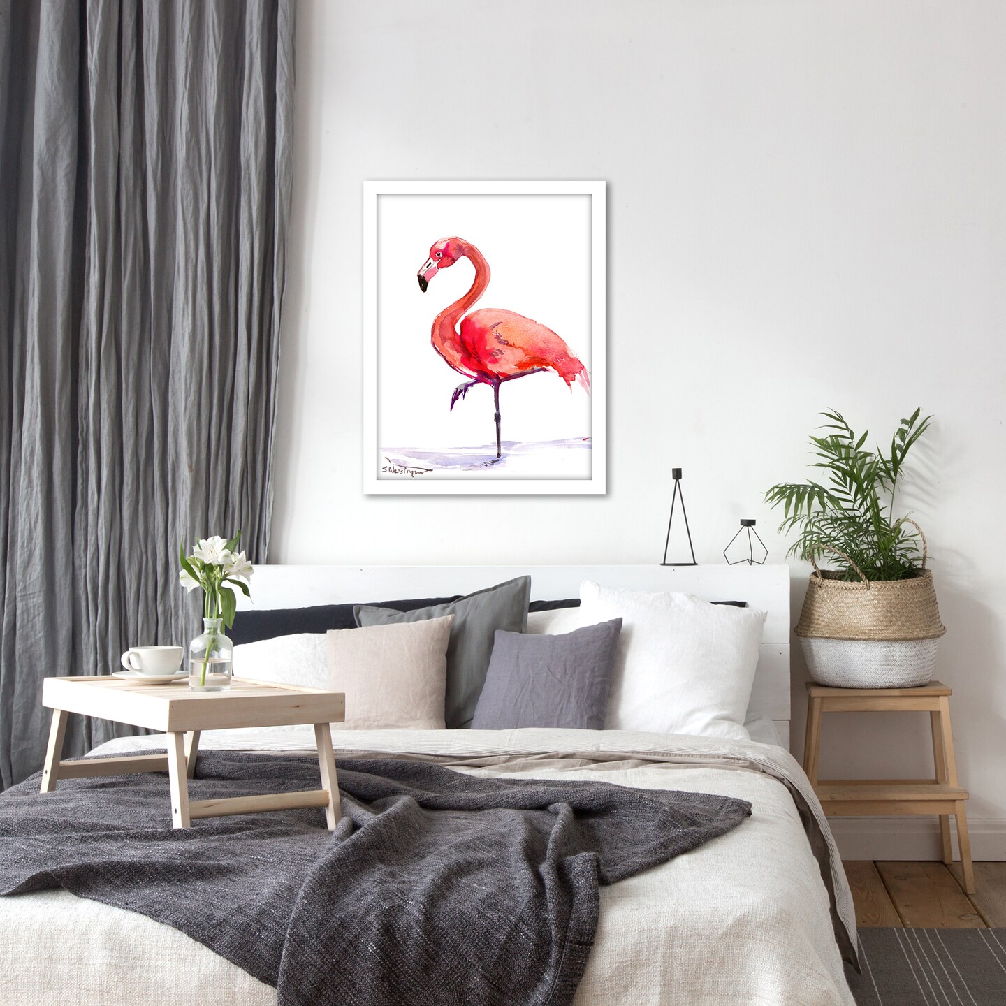 Flamingo  by Suren Nersisyan  Framed Print - Americanflat