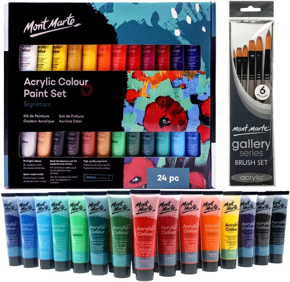 Acrylic Colour Pastel Paint Set Signature, Creamy Pastel Acrylic Paint