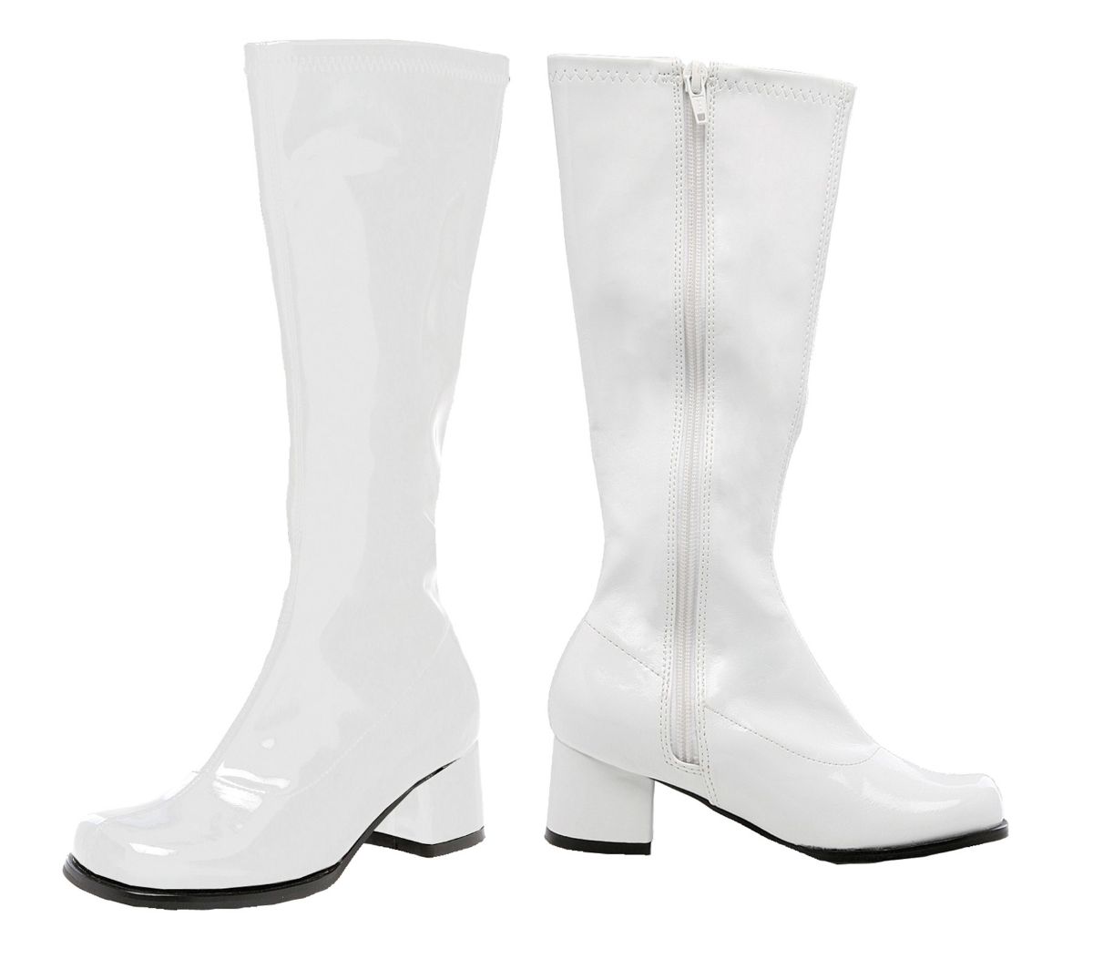 The Costume Center White Go Go Girl Children Halloween Boot Costume Accessory - Size 12
