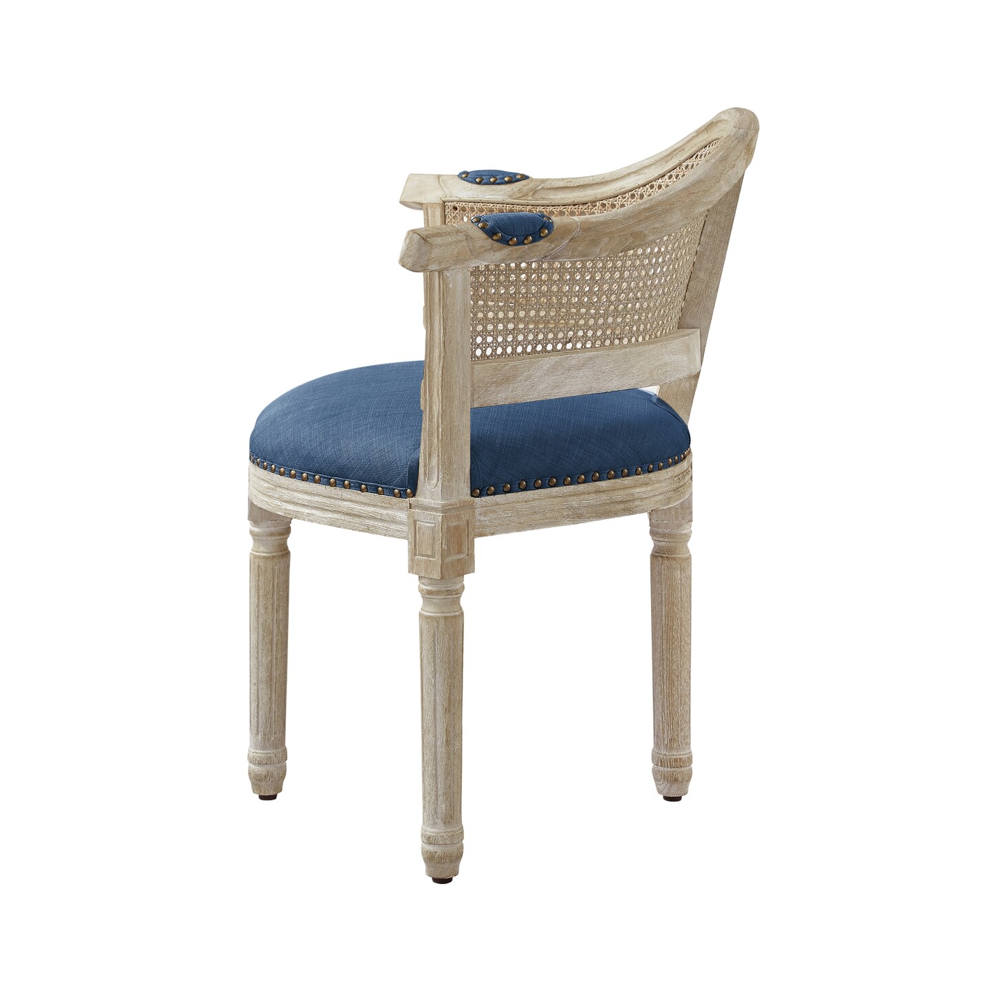 Edmond Linen Accent Chair With Nailhead Trim