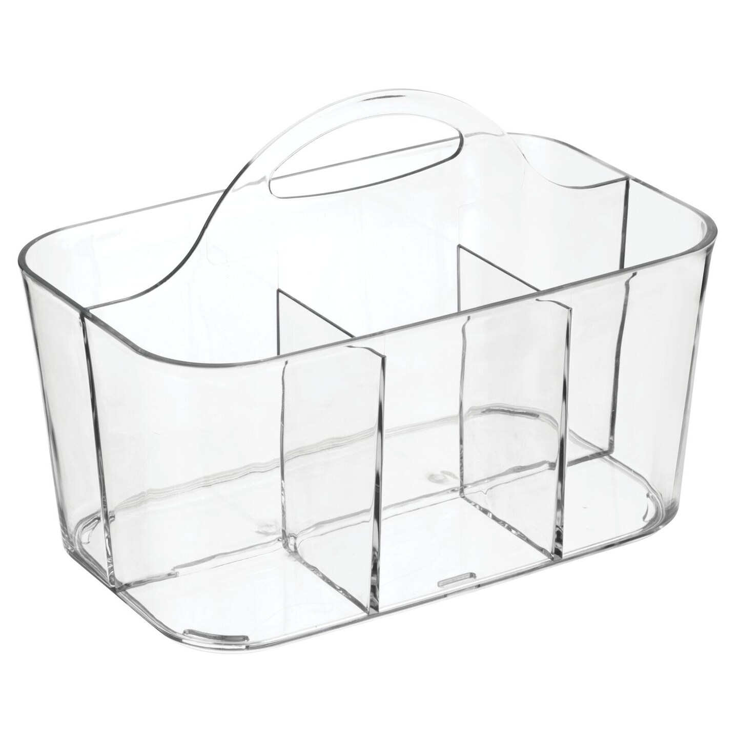 mDesign Plastic Shower Caddy Storage Organizer Basket with Handle