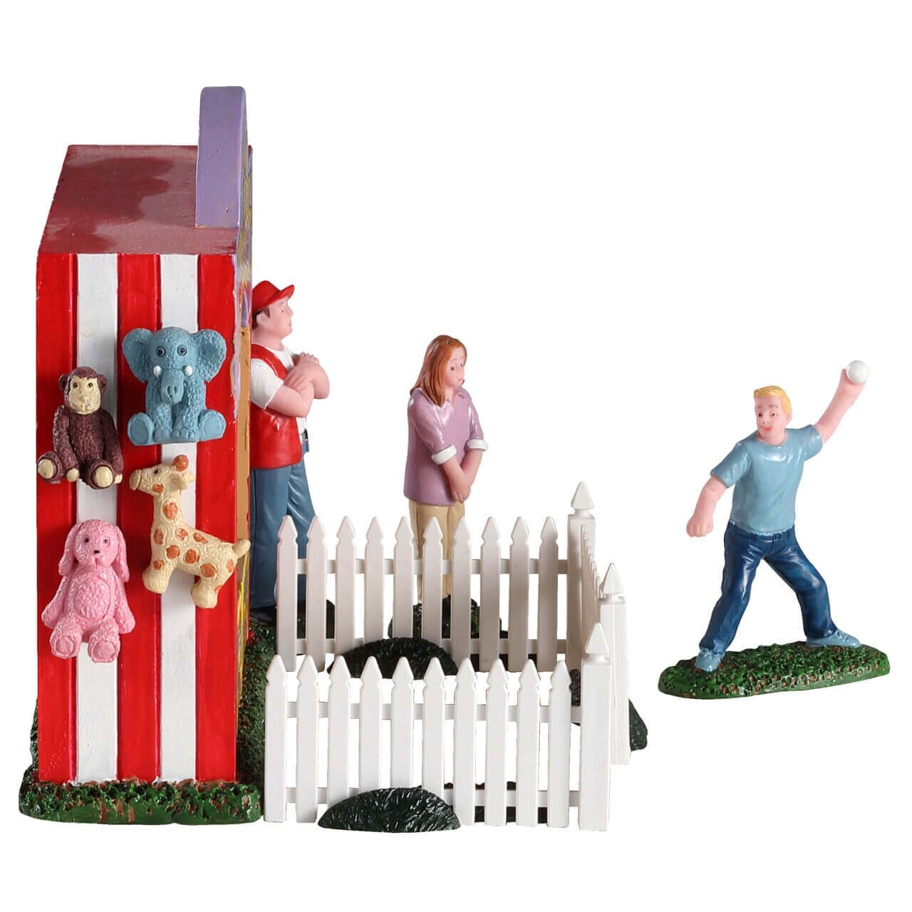 Lemax&#xA9; Carnival Village Accessory&#x2122;: Tin Can Alley Figurine, Set of 6